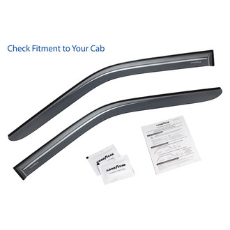 Goodyear Accessories - Tape-On Smoke Front Side Window Deflectors