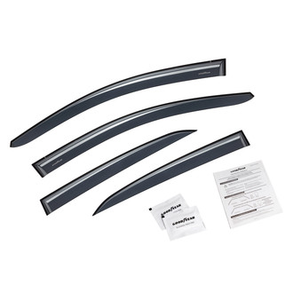 Goodyear Accessories - Tape-On Smoke Front and Rear Side Window Deflectors