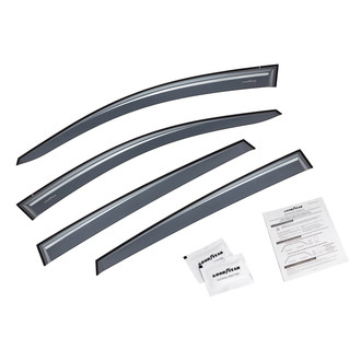 Goodyear Accessories - Tape-On Smoke Front and Rear Side Window Deflectors