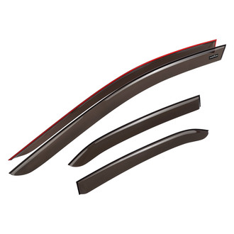 Goodyear Accessories - Tape-On Smoke Front and Rear Side Window Deflectors
