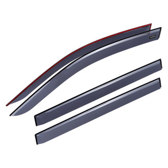 Goodyear Accessories - Tape-On Smoke Front and Rear Side Window Deflectors