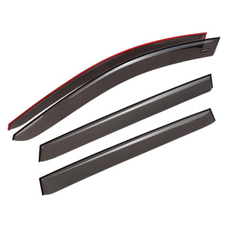 Goodyear Accessories - Tape-On Smoke Front and Rear Side Window Deflectors