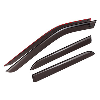 Goodyear Accessories - Tape-On Smoke Front and Rear Side Window Deflectors
