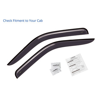Goodyear Accessories - Tape-On Smoke Front Side Window Deflectors