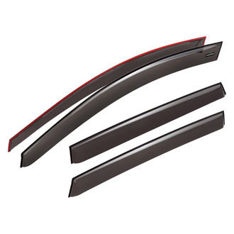 Goodyear Accessories - Tape-On Smoke Front and Rear Side Window Deflectors