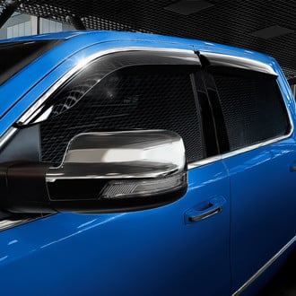 Goodyear Accessories - Tape-On Smoke Front and Rear Side Window Deflectors