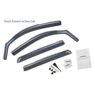 Goodyear Accessories - In-Channel Smoke Front and Rear Side Window Deflectors