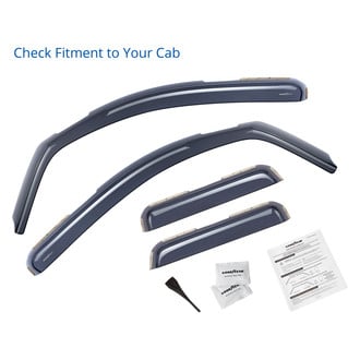 Goodyear Accessories - In-Channel Smoke Front and Rear Side Window Deflectors