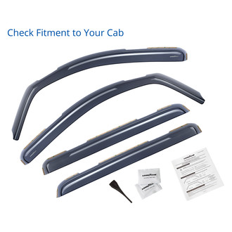 Goodyear Accessories - In-Channel Smoke Front and Rear Side Window Deflectors