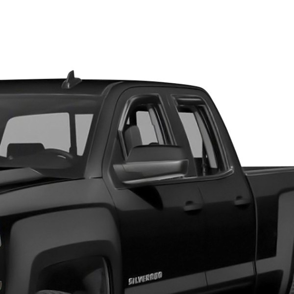 Goodyear Accessories - In-Channel Shatterproof Smoke Front and Rear Side Window Deflectors