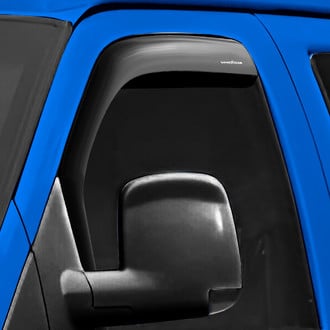 Goodyear Accessories - In-Channel Smoke Front Side Window Deflectors with 2 License Plate Frames