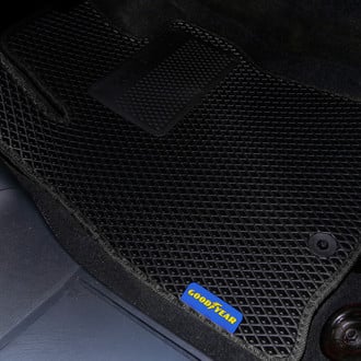 Goodyear Accessories - All-Weather 1st & 2nd Row Black Rubber Floor Mat Set