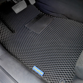 Goodyear Accessories - All-Weather 1st & 2nd Row Black Rubber Floor Mat Set