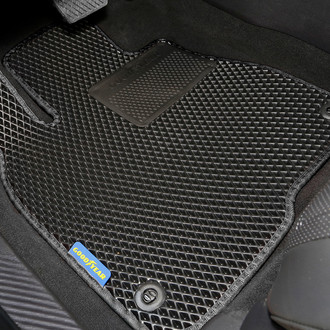 Goodyear Accessories - All-Weather 1st & 2nd Row Black Rubber Floor Mat Set