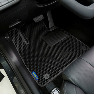 Goodyear Accessories - All-Weather 1st & 2nd Row Black Rubber Floor Mat Set