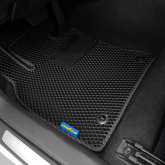 Goodyear Accessories - All-Weather 1st & 2nd Row Black Rubber Floor Mat Set