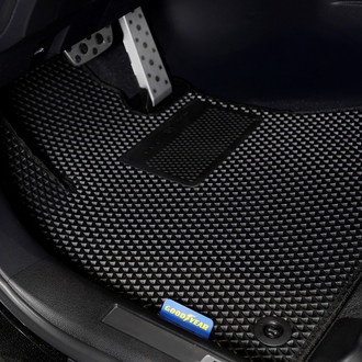 Goodyear Accessories - All-Weather 1st & 2nd Row Black Rubber Floor Mat Set