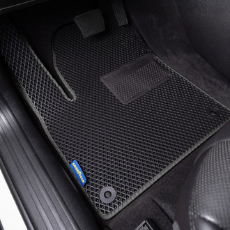 Goodyear Accessories - All-Weather 1st & 2nd Row Black Rubber Floor Mat Set