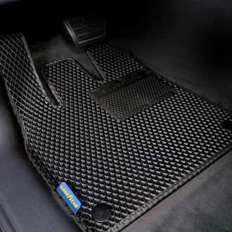 Goodyear Accessories - All-Weather 1st & 2nd Row Black Rubber Floor Mat Set