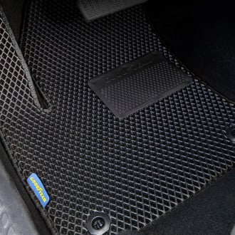 Goodyear Accessories - All-Weather 1st & 2nd Row Black Rubber Floor Mat Set