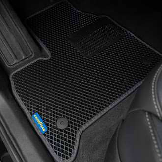 Goodyear Accessories - All-Weather 1st, 2nd & 3rd Row Black Rubber Floor Mat Set