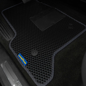 Goodyear Accessories - All-Weather 1st & 2nd Row Black Rubber Floor Mat Set