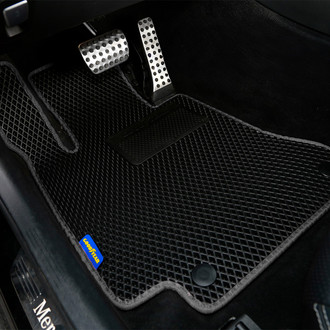 Goodyear Accessories - All-Weather 1st & 2nd Row Black Rubber Floor Mat Set