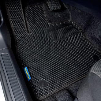 Goodyear Accessories - All-Weather 1st & 2nd Row Black Rubber Floor Mat Set