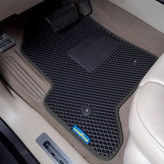 Goodyear Accessories - All-Weather 1st & 2nd Row Black Rubber Floor Mat Set