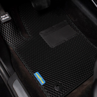 Goodyear Accessories - All-Weather Black Rubber Floor Mat Set
