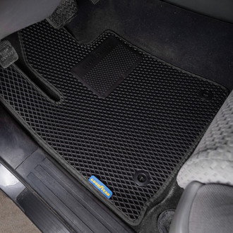 Goodyear Accessories - All-Weather 1st & 2nd Row Black Rubber Floor Mat Set