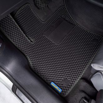 Goodyear Accessories - All-Weather 1st & 2nd Row Black Rubber Floor Mat Set