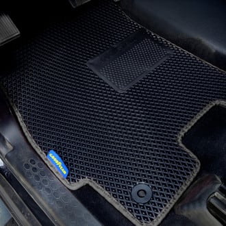 Goodyear Accessories - All-Weather 1st & 2nd Row Black Rubber Floor Mat Set