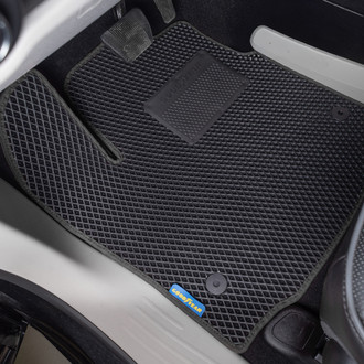 Goodyear Accessories - All-Weather 1st, 2nd & 3rd Row Black Rubber Floor Mat Set