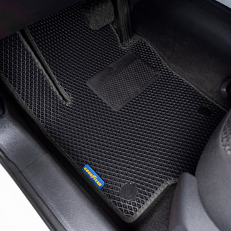 Goodyear Accessories - All-Weather 1st & 2nd Row Black Rubber Floor Mat Set