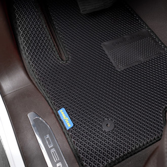 Goodyear Accessories - All-Weather 1st & 2nd Row Black Rubber Floor Mat Set