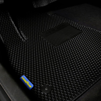 Goodyear Accessories - All-Weather 1st & 2nd Row Black Rubber Floor Mat Set