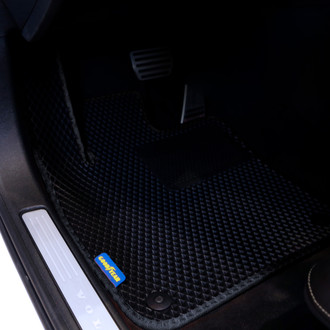 Goodyear Accessories - All-Weather 1st & 2nd Row Black Rubber Floor Mat Set