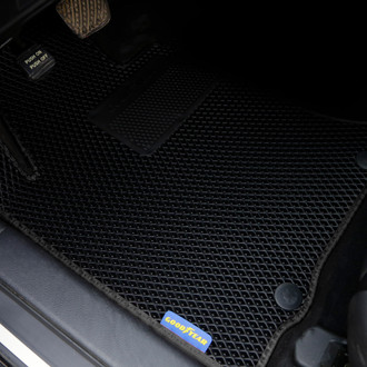 Goodyear Accessories - All-Weather 1st & 2nd Row Black Rubber Floor Mat Set