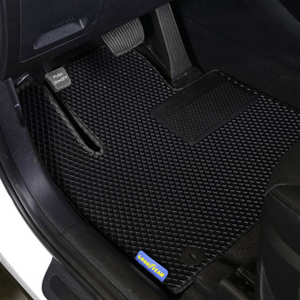 Goodyear Accessories - All-Weather 1st & 2nd Row Black Rubber Floor Mat Set