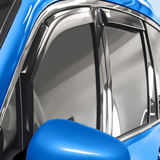 Goodyear Accessories - In-Channel Smoke Front and Rear Side Window Deflectors