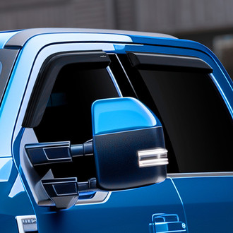 Goodyear Accessories - Tape-On Smoke Front and Rear Side Window Deflectors