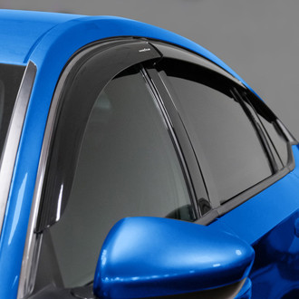 Goodyear Accessories - Tape-On Smoke Front and Rear Side Window Deflectors