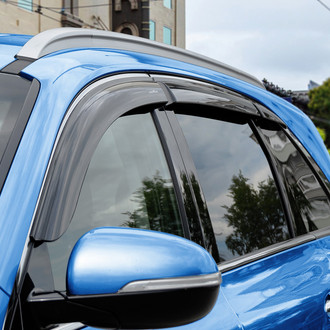 Goodyear Accessories - Tape-On Smoke Front and Rear Side Window Deflectors