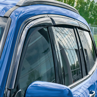 Goodyear Accessories - Tape-On Smoke Front and Rear Side Window Deflectors