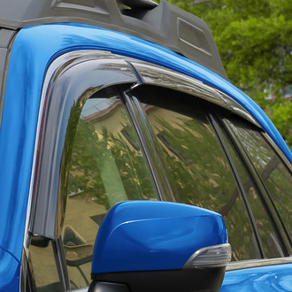 Goodyear Accessories - Tape-On Smoke Front and Rear Side Window Deflectors