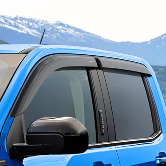 Goodyear Accessories - Tape-On Smoke Front and Rear Side Window Deflectors