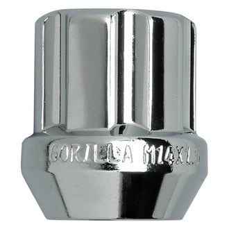 Gorilla Automotive® - Chrome Cone Seat Small Diameter Duplex Acorn Open End Lug Nut