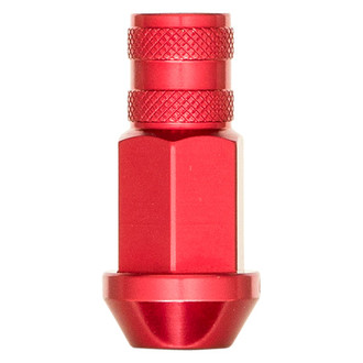 Gorilla Automotive® - Red Cone Seat Aluminum Racing Open End Lug Nut