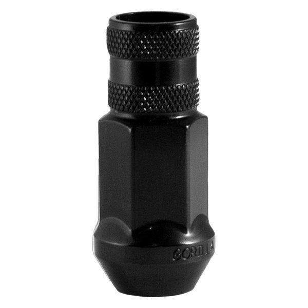 Gorilla Automotive® - Black Chrome Forged Steel Racing Open End Cone Seat Lug Nut